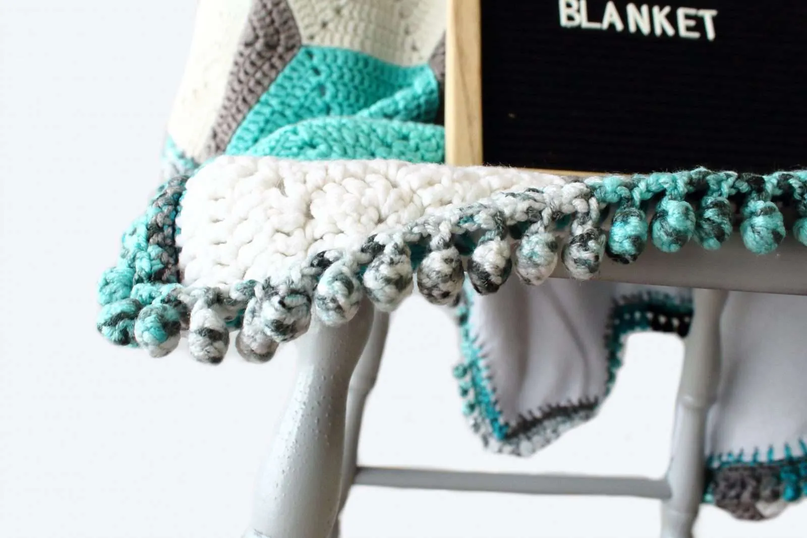 hexagon Free crochet baby blanket