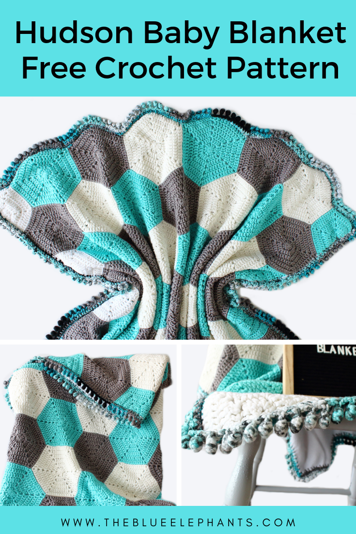 Hudson Blanket Modern Hexagon Baby Blanket Pattern