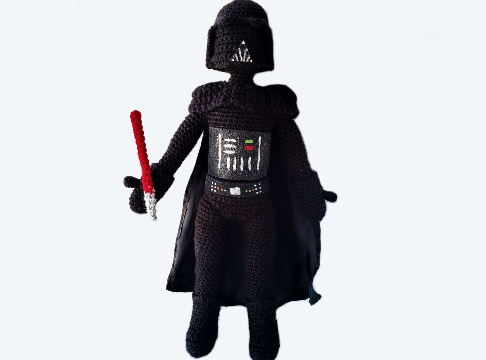 crocheted Darth Vader