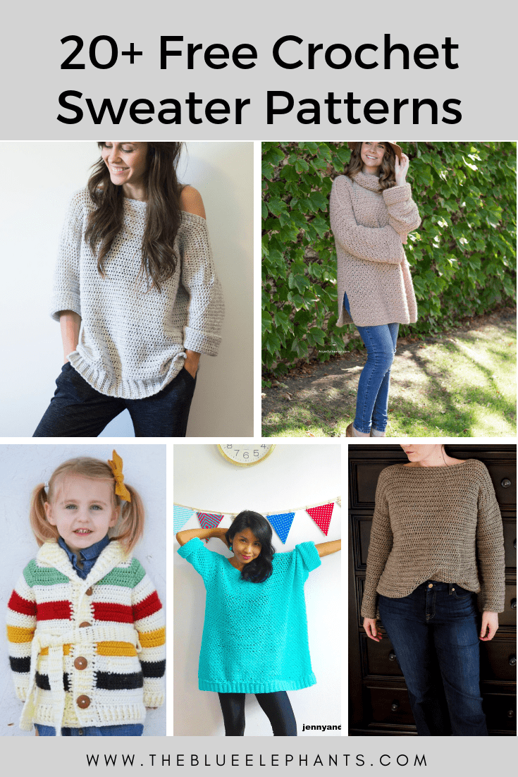 Free Crochet Sweater Patterns For Adults And Kids Free Crochet Sweater Patterns For Adults And Kids