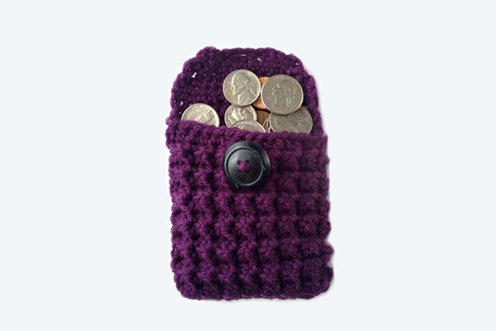 Trinity Stitch Coin Purse: Free Crochet Pattern