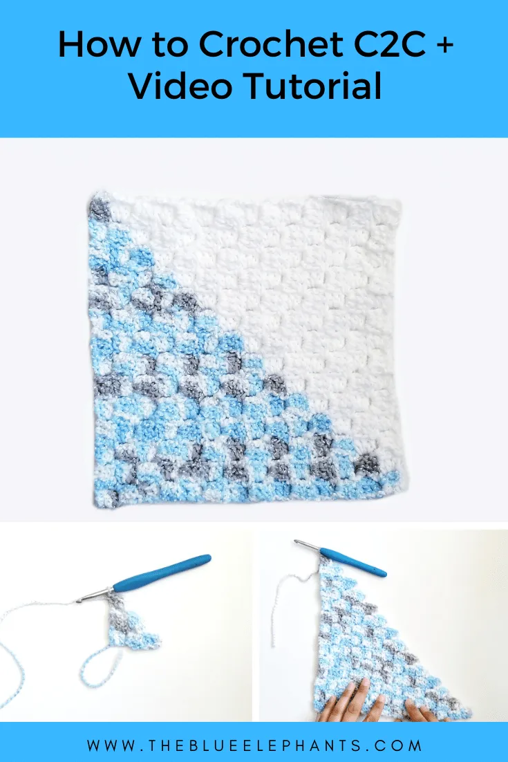 How to C2C Crochet Tutorial + Video Tutorial!
