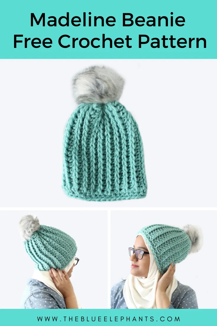 Madeline Beanie free Crochet pattern