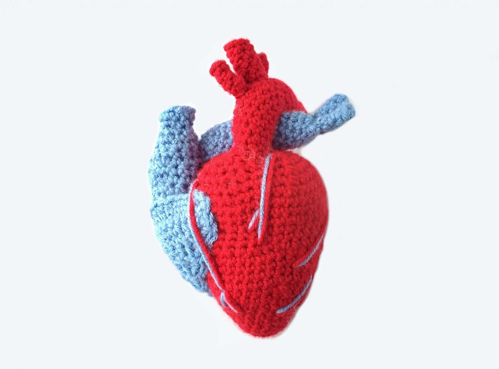 Crochet heart pattern