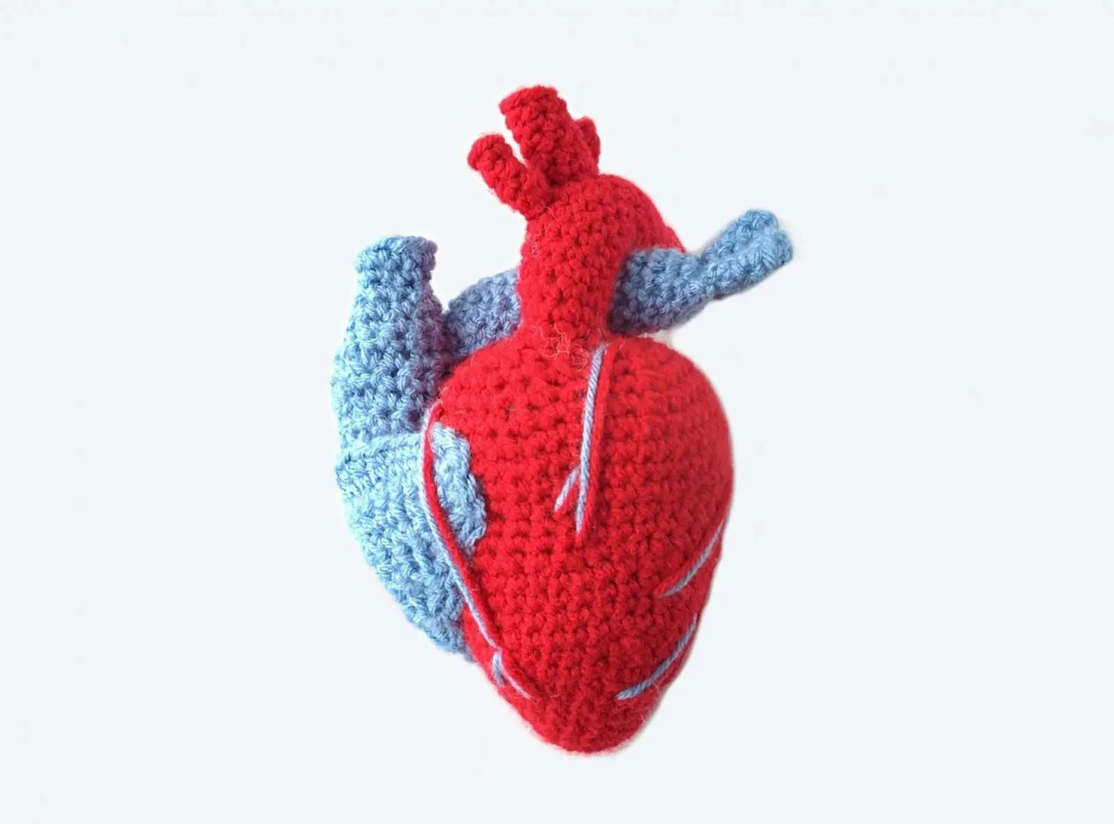 Crochet heart pattern