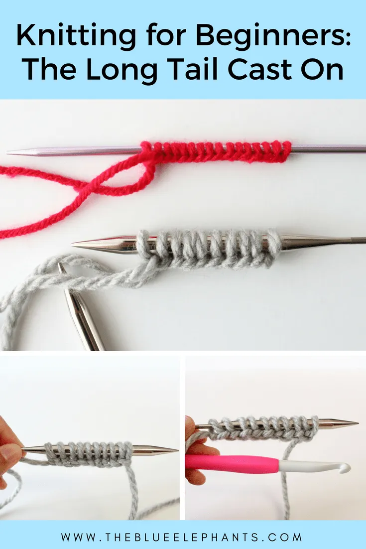 Knitting for Beginners: How to Cast on Knitting with a Long Tail Cast On