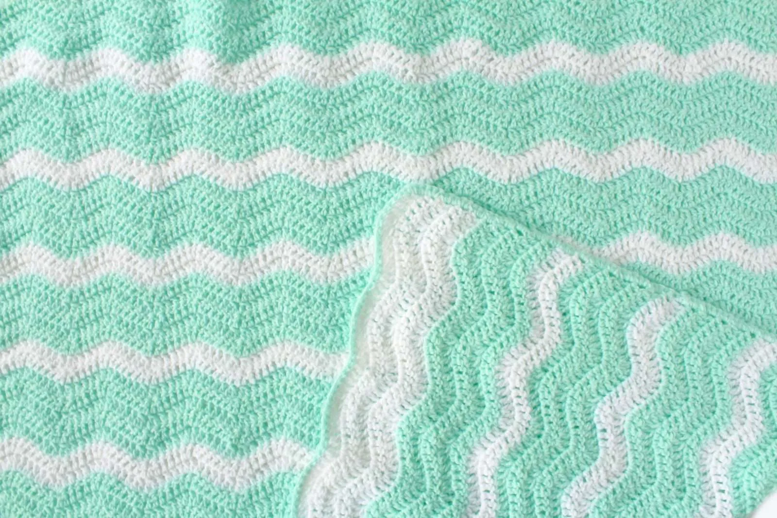 Ripple waves sales crochet blanket