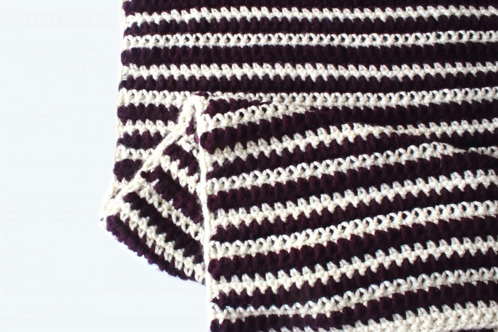 Mulberry throw easy crochet blanket pattern