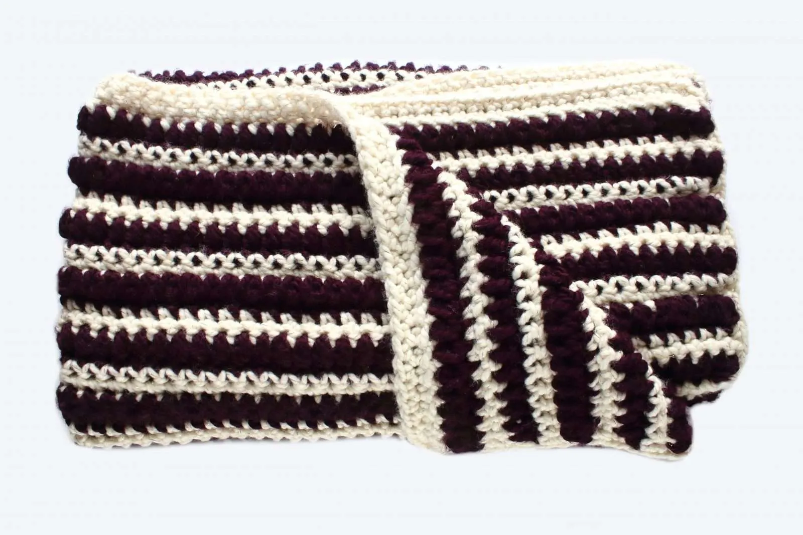 Mulberry throw easy crochet blanket pattern