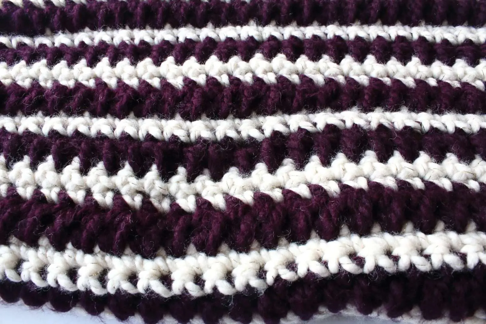 Mulberry throw easy crochet blanket pattern
