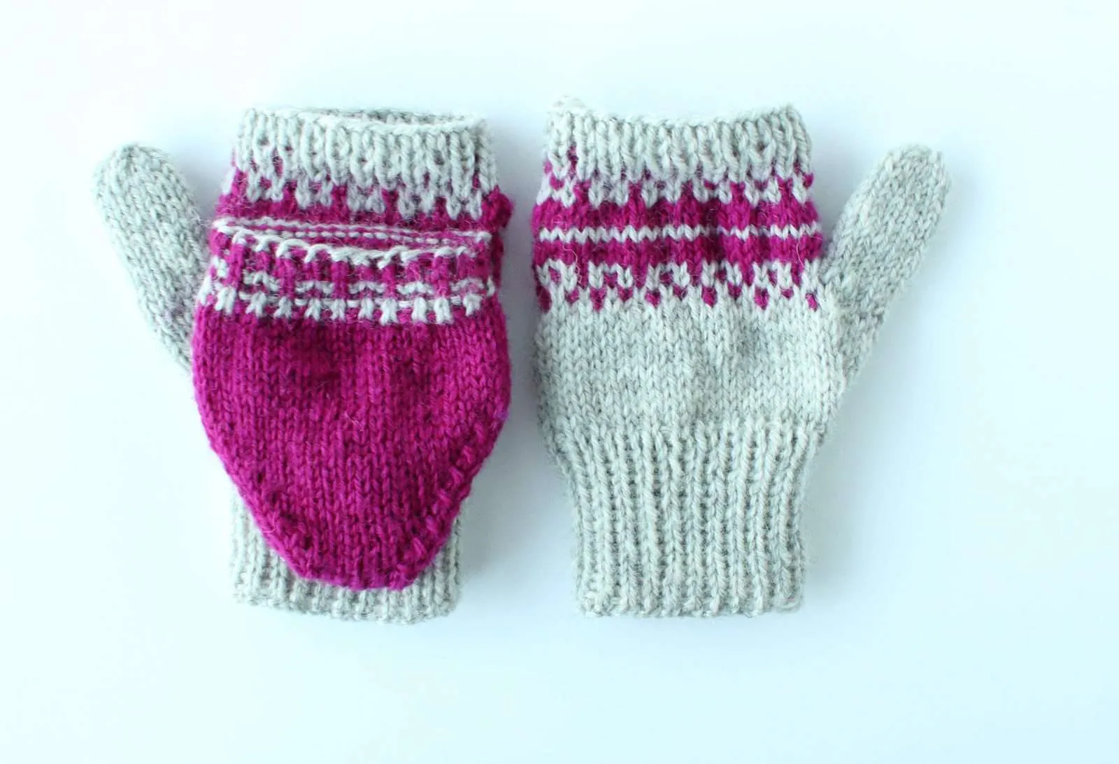 how to knit fingerless gloves
