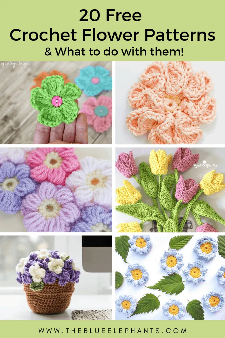 Tiny Little Crochet Flower Hair Clip - Daisy Cottage Designs