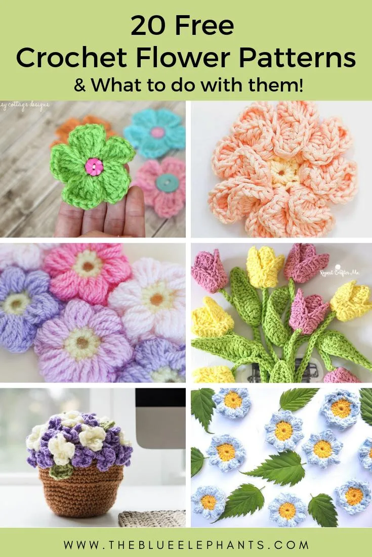 Crochet Tulip Bouquet  Free crochet doily patterns, Crochet bouquet,  Crochet flowers