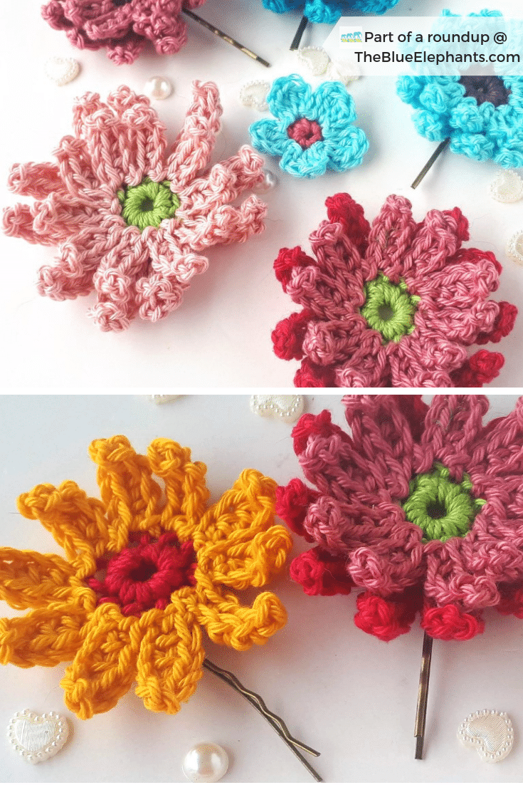 20 Free Patterns for Crochet Flowers & What to Do with Them