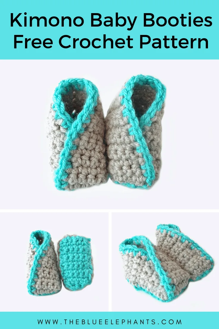 Kimono Baby Booties Pattern: Crochet 