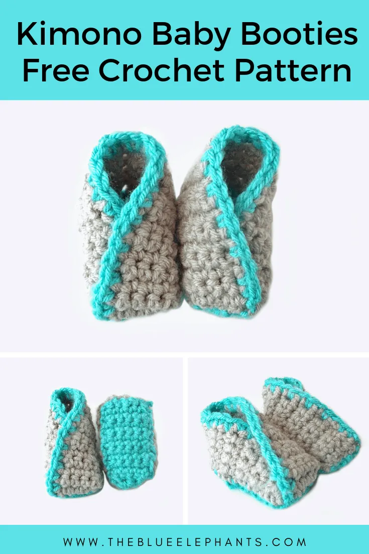 Kimono Booties Free Crochet Baby Booties Pattern