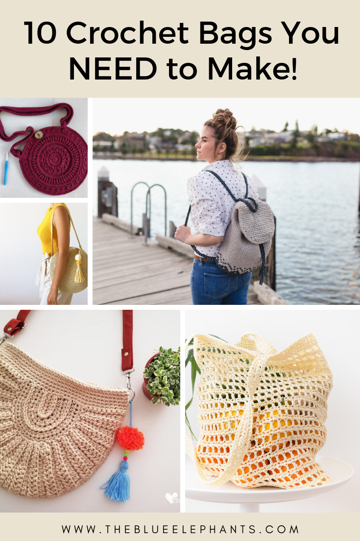 Round Boho Bags Free Crochet Patterns