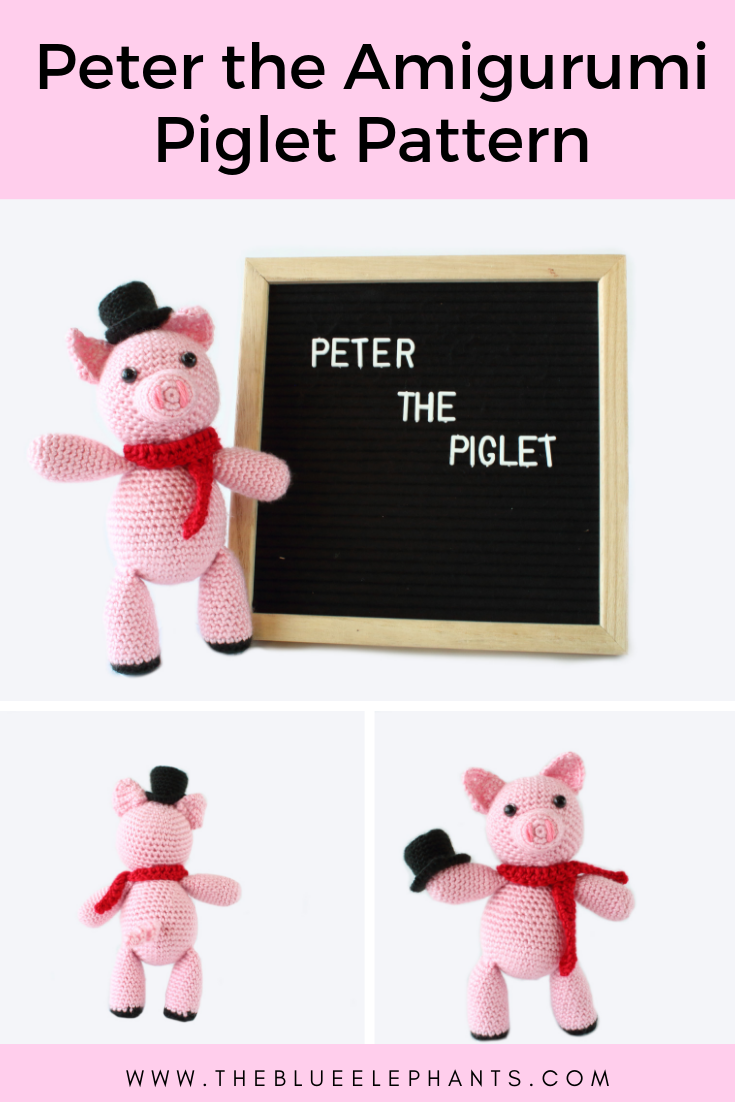 Peter the Piglet: Free Amigurumi Piglet Crochet Pattern