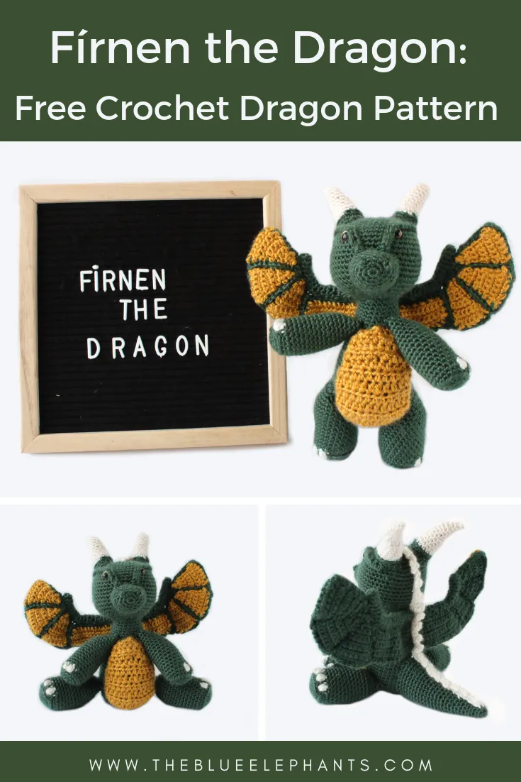 free crochet dragon pattern