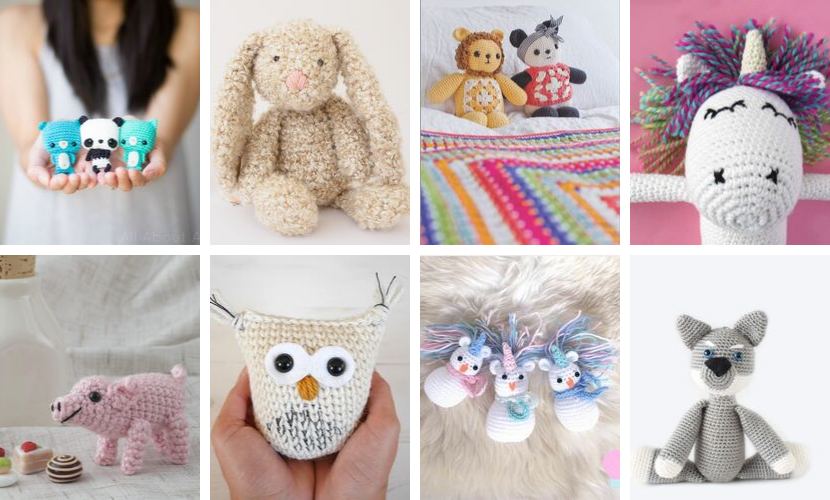 21 Free crochet animal softies pattern