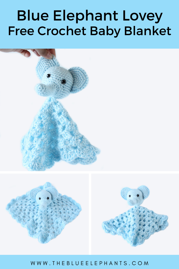 crochet elephant lovey