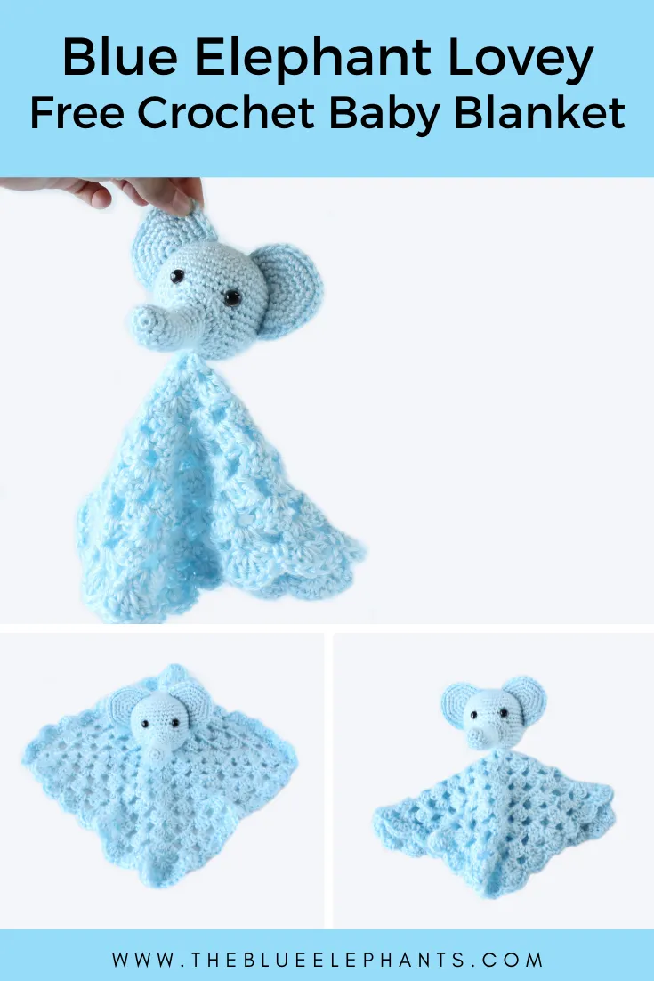 Elephant Lovey: Free Crochet Baby Blanket Pattern