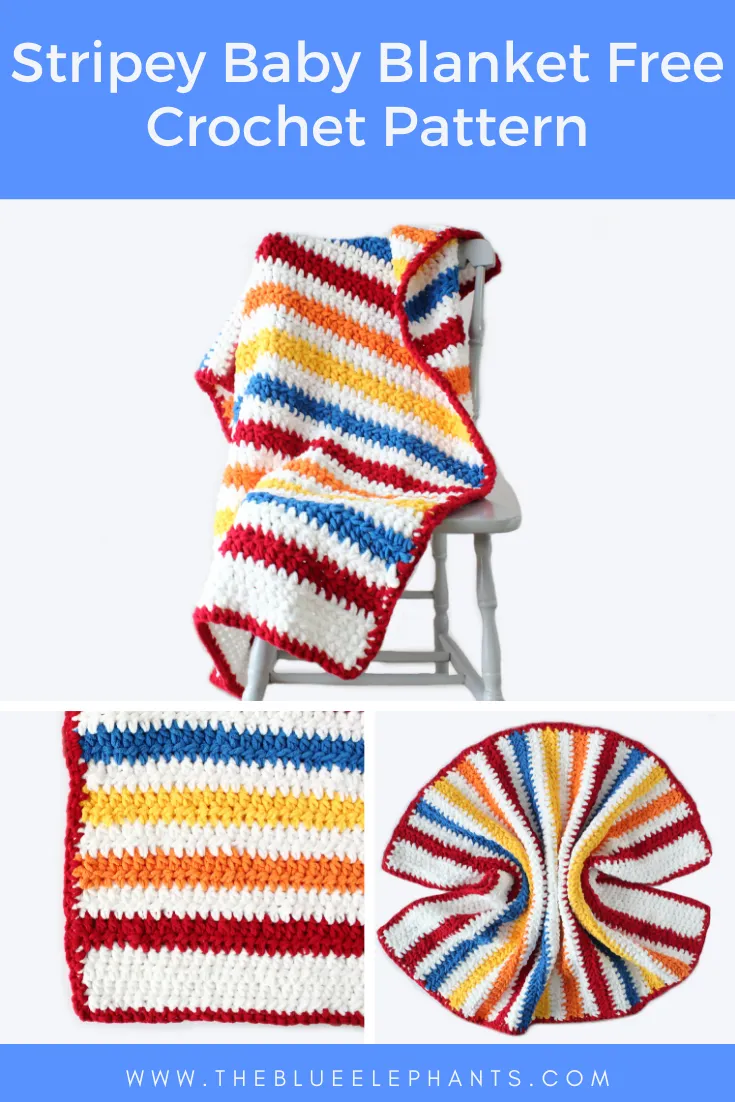 Stripey Days: Free Crochet Baby Blanket Pattern