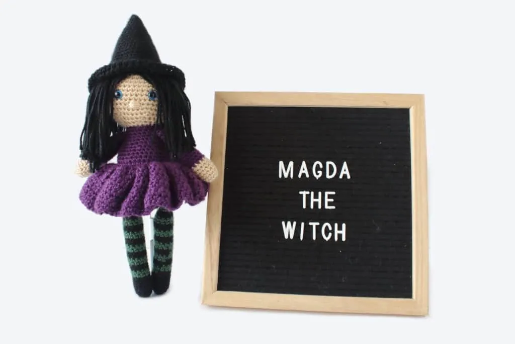 Madga The Witch: Free Crochet Witch Plushie Pattern