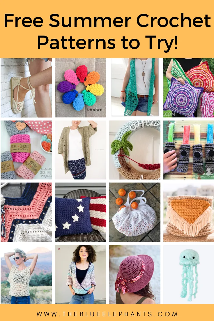 Free-Summer-Crochet-Patterns-to-Try-1 | The Blue Elephants