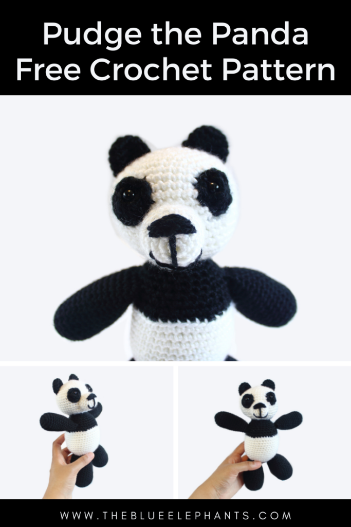 Pudge the Panda Bear: Free Crochet Panda Pattern