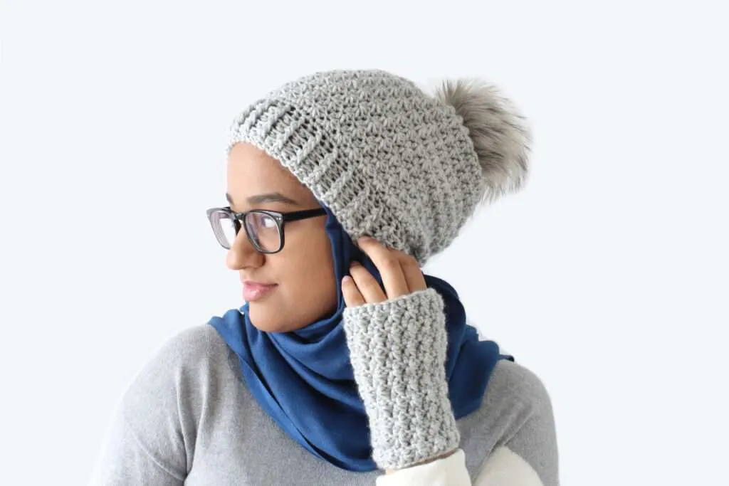 Flurry Beanie and Wrist Warmers: Free Crochet Pattern Set