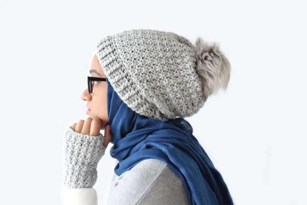 Flurry Beanie and Wrist Warmers: Free Crochet Pattern Set