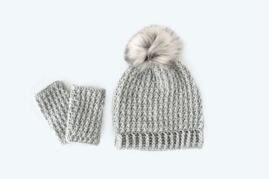 Flurry Beanie and Wrist Warmers: Free Crochet Pattern Set