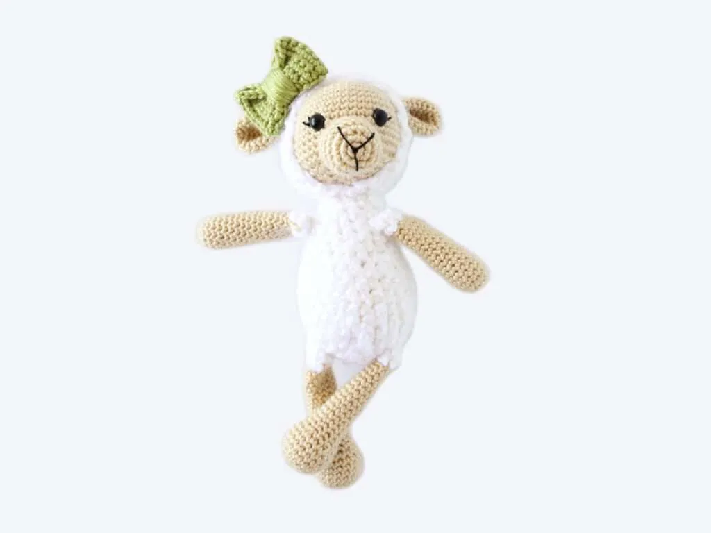 Lily the Lamb Plushie: Free Crochet Lamb Pattern