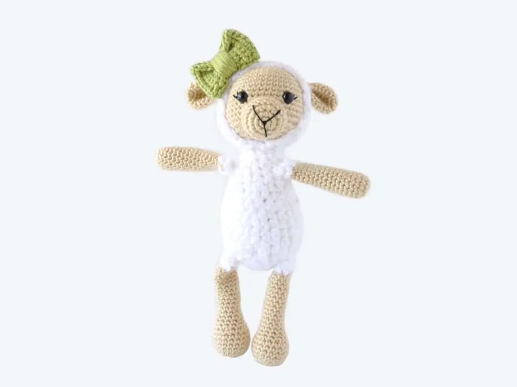 Lily the Lamb Plushie: Free Crochet Lamb Pattern