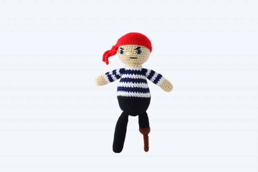 Percival the Pirate Plushie: Free Crochet Pattern